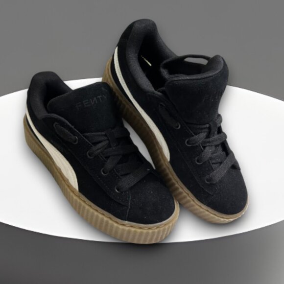 Puma x Fenty Creeper Black Suede Platform Sneakers Women’s - Picture 1 of 9